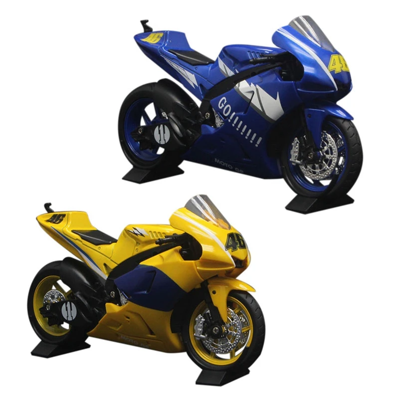 2 Pcs 1:12 Motorcycle Model Racing Team Diecast Alloy Motorcycle Model Toy, Blue & Yellow
2 Pcs 1:12 Motorcycle Model Racing Team Diecast Alloy Motorcycle Model Toy, Blue & Yellow