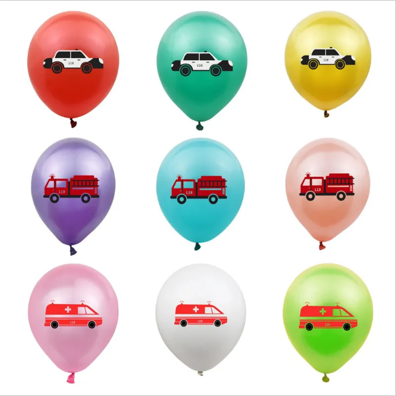 Ambulance Fire Truck Police Car Printed Rubber Balloons 12-Inch 2.8G Children 's Anniversary Birthday Party Decoration Supplies
Ambulance Fire Truck Police Car Printed Rubber Balloons 12-Inch 2.8G Children 's Anniversary Birthday Party Decoration Supplies