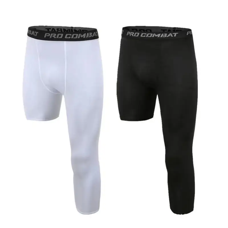 New Single-leg Basketball Tights Men's Trendy Sports Training Pants Bottom Stretch Quick-drying Compression Cropped Pants
New Single-leg Basketball Tights Men's Trendy Sports Training Pants Bottom Stretch Quick-drying Compression Cropped Pants