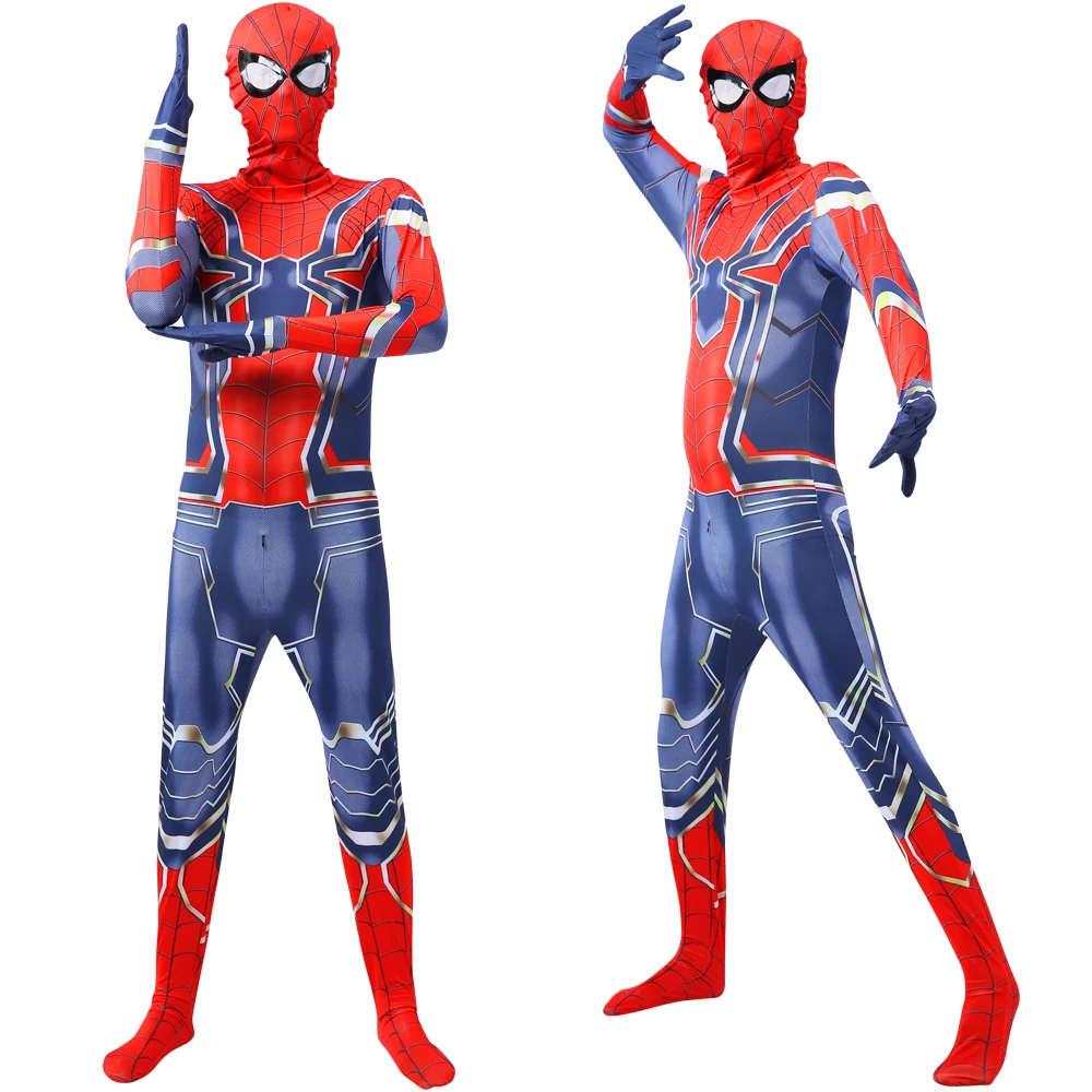 Halloween New Spiderboy Adult Cosplay Costume With Zipper Bodysuits Jumpsuit Birthday Party Kids Men Boy Girls Dress
Halloween New Spiderboy Adult Cosplay Costume With Zipper Bodysuits Jumpsuit Birthday Party Kids Men Boy Girls Dress