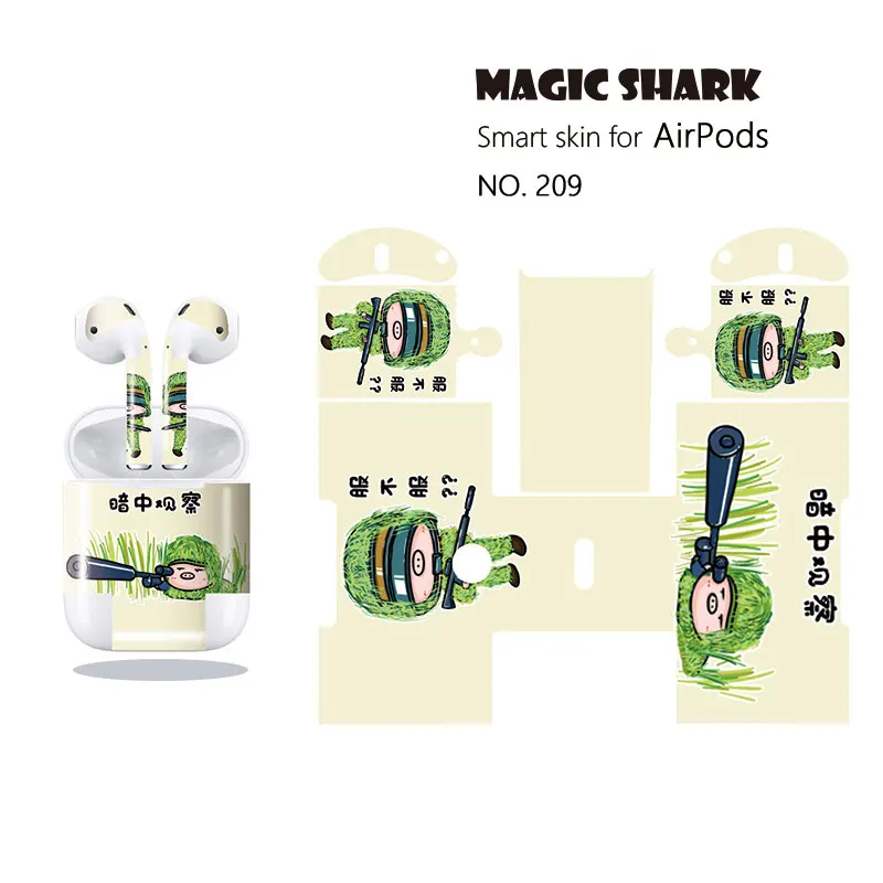 Magic Shark Cute Cartoon Full Wrap Case Cover Skin Film for Apple Airpods Earphone New Arrival
Magic Shark Cute Cartoon Full Wrap Case Cover Skin Film for Apple Airpods Earphone New Arrival