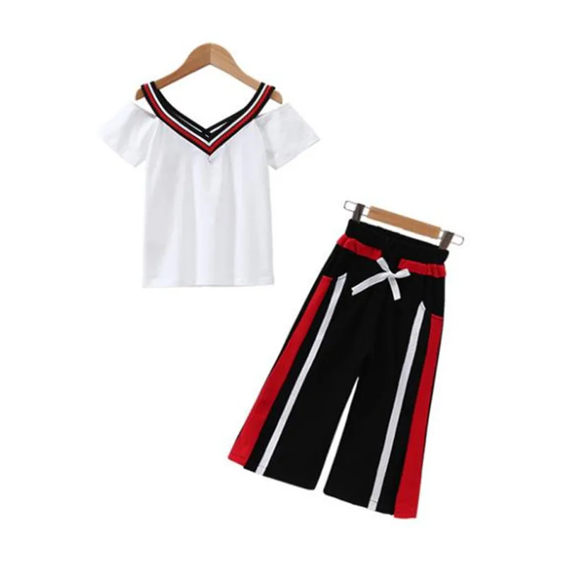 Girls' summer new fashionable suit fashion middle and big children's wide leg pants two piece fashion suit kid clothes girls
Girls' summer new fashionable suit fashion middle and big children's wide leg pants two piece fashion suit kid clothes girls