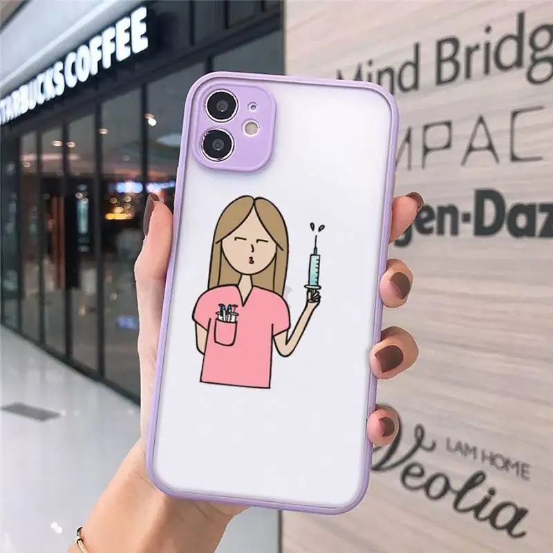 Nurse Queen Doctor King luxury Phone Cases coque matte transparent For iphone 7 8 11 12 plus mini x xs xr pro max cover
Nurse Queen Doctor King luxury Phone Cases coque matte transparent For iphone 7 8 11 12 plus mini x xs xr pro max cover