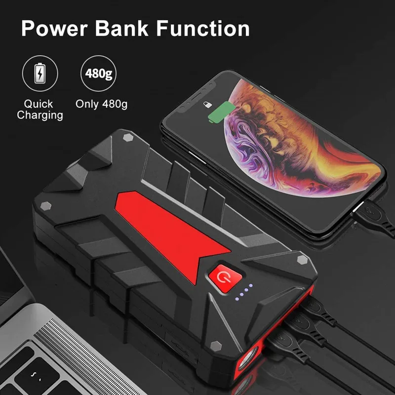 Car Jump Starter Power Bank 13200mAh 800A 12V Output Portable Emergency Start-up Charger for Cars Booster Battery Starting Devi
Car Jump Starter Power Bank 13200mAh 800A 12V Output Portable Emergency Start-up Charger for Cars Booster Battery Starting Devi