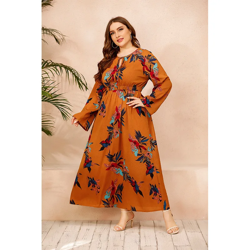 2021 Women's Dress New Spring Summer Loose Dress Large Size Long Sleeve Fat MM Printed Dress
2021 Women's Dress New Spring Summer Loose Dress Large Size Long Sleeve Fat MM Printed Dress