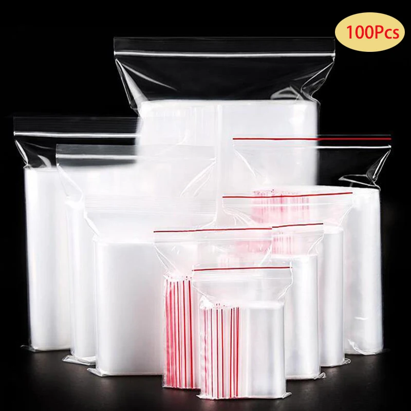 100pcs/lot Zip Lock Plastic Bags Nuts Snacks Candy Cookie Bag Transparent Reusable Fresh Food Storage Bag Kitchen Organizer
100pcs/lot Zip Lock Plastic Bags Nuts Snacks Candy Cookie Bag Transparent Reusable Fresh Food Storage Bag Kitchen Organizer