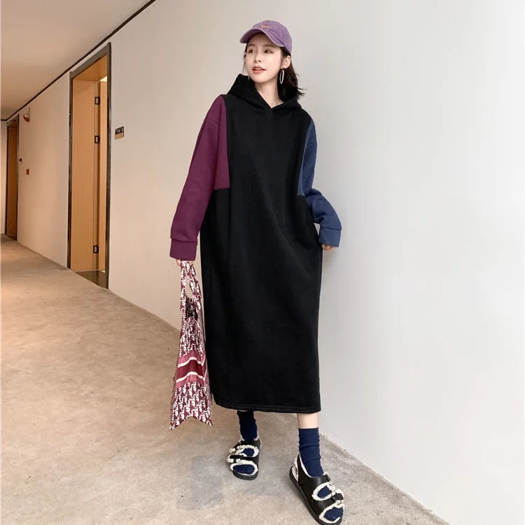 Hoodie Dress Dress 2021 Sport Leisure Loose Casual Dress Vestidos Fashion Women's Autumn Winter Long Sleeve
Hoodie Dress Dress 2021 Sport Leisure Loose Casual Dress Vestidos Fashion Women's Autumn Winter Long Sleeve