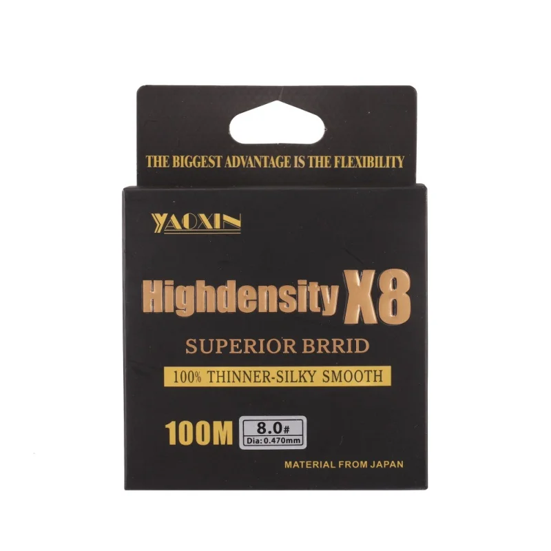 100M 8 Strands Braided Fishing Line PE Multilament Braid Lines Wires Smoother Floating High-strength Fishing Line
100M 8 Strands Braided Fishing Line PE Multilament Braid Lines Wires Smoother Floating High-strength Fishing Line
