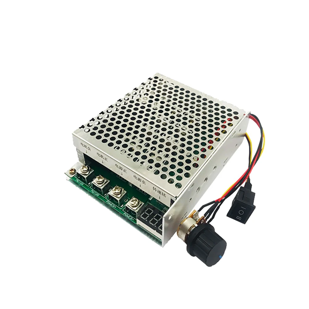 PWM контроллер скорости двигателя постоянного тока DC10-55V 60A переключатель скорости с цифровым дисплеем
PWM контроллер скорости двигателя постоянного тока DC10-55V 60A переключатель скорости с цифровым дисплеем