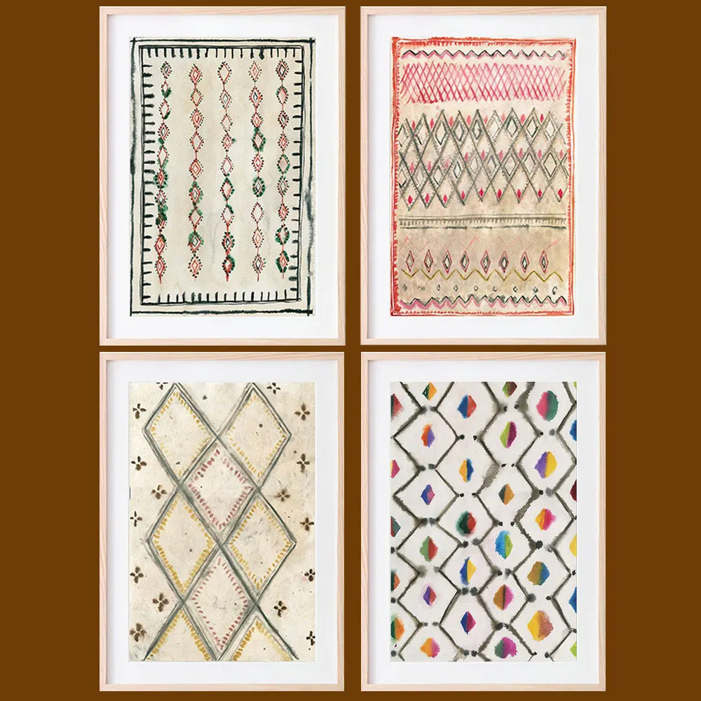 Moroccan Rug Art Prints Boho Wall Decor Neutral Poster Geometric Texture Canvas Painting Modern Bohemian Home Wall Art Picture
Moroccan Rug Art Prints Boho Wall Decor Neutral Poster Geometric Texture Canvas Painting Modern Bohemian Home Wall Art Picture