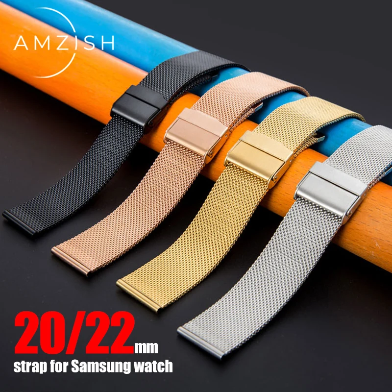 amzish 20/22 мм «Миланская петля» Ремешок для Samsung galaxy Watch Active 2 40 мм 44 мм браслет для Samsung Watch 46 мм 42 мм Gear S3 Ремешок
amzish 20/22 мм «Миланская петля» Ремешок для Samsung galaxy Watch Active 2 40 мм 44 мм браслет для Samsung Watch 46 мм 42 мм Gear S3 Ремешок