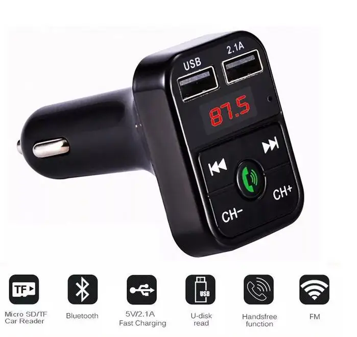 Car Bluetooth 5.0 FM Transmitter Wireless Handsfree Audio Receiver Auto MP3 Player 2.4A Dual USB Fast Charger Car Accessories
Car Bluetooth 5.0 FM Transmitter Wireless Handsfree Audio Receiver Auto MP3 Player 2.4A Dual USB Fast Charger Car Accessories