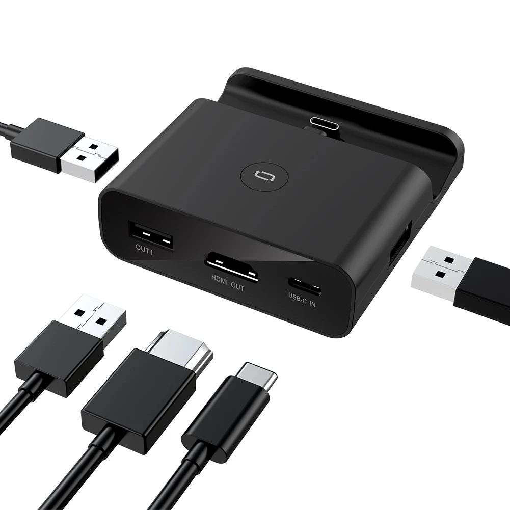 ABS Portable Type-C Game Console Charger Dock For Nintend Switch NS HDMI-Compatible To TV Video Converter Station Adapter
ABS Portable Type-C Game Console Charger Dock For Nintend Switch NS HDMI-Compatible To TV Video Converter Station Adapter