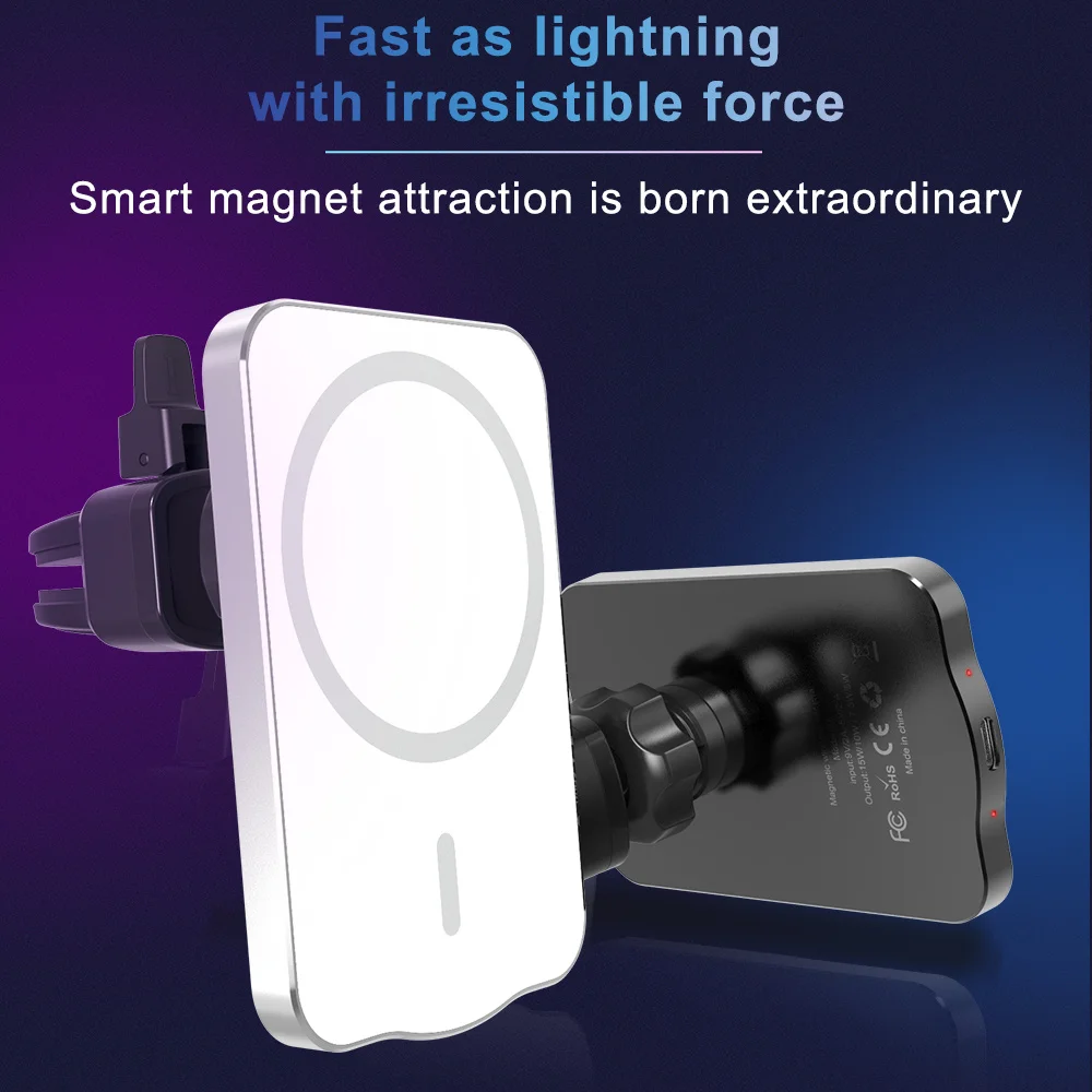 For Magsafe Charger Car Phone Holder 15W Fast Wireless Charging Mount For iPhone 12 Pro Max Qi Wireless Charger Magsafing Stand
For Magsafe Charger Car Phone Holder 15W Fast Wireless Charging Mount For iPhone 12 Pro Max Qi Wireless Charger Magsafing Stand