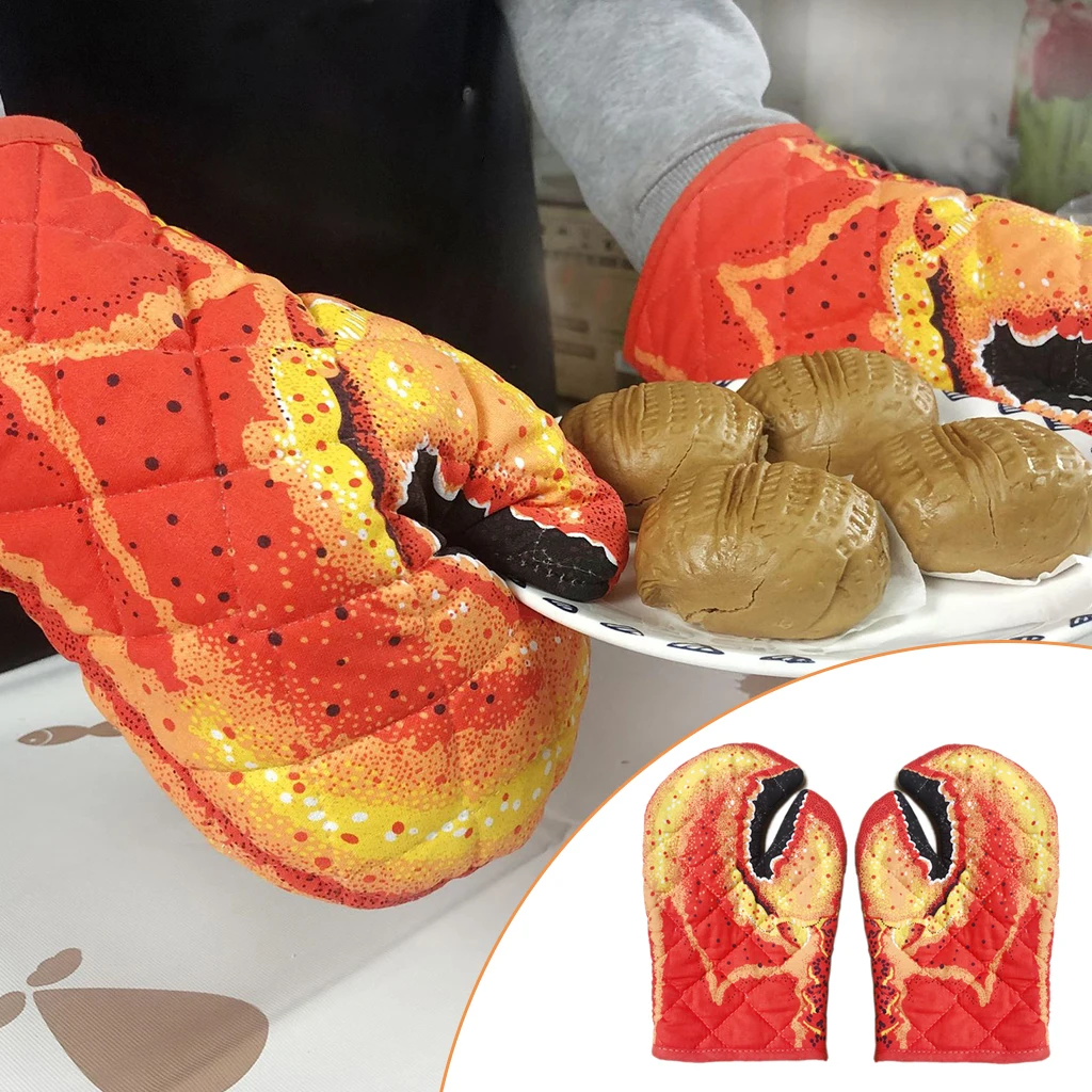 Lobster Claw Oven Mitts Heat Resistant for Oven Cooking Cotton Lining for Baking, Cooking, BBQ Grilling
Lobster Claw Oven Mitts Heat Resistant for Oven Cooking Cotton Lining for Baking, Cooking, BBQ Grilling