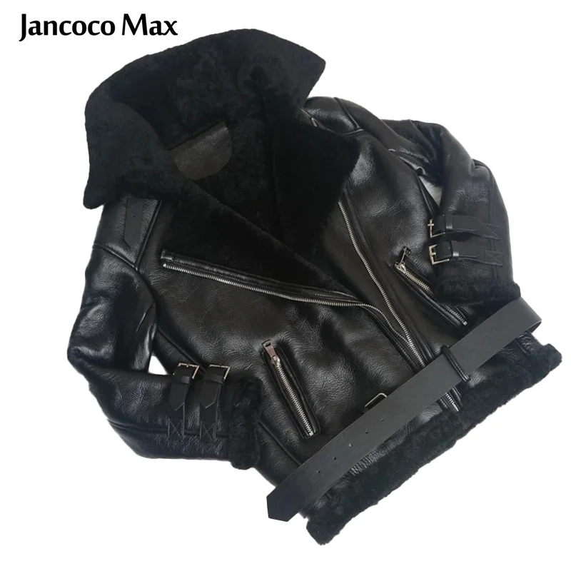 Женское байкерское кожаное пальто, мотоциклетное пальто из натуральной овечьей шкуры в стиле панк, S1640, 2021
Женское байкерское кожаное пальто, мотоциклетное пальто из натуральной овечьей шкуры в стиле панк, S1640, 2021