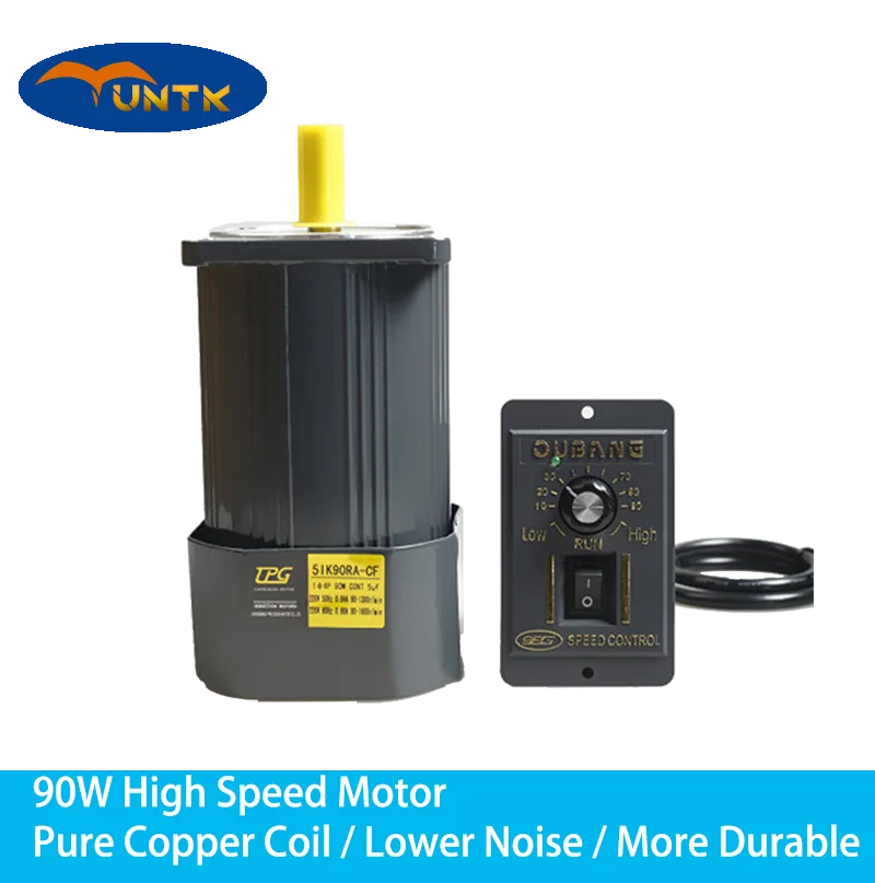 90W AC Electric Motor With Regulator 5IK90RGN-CF Adjustable High Speed Asynchronous High Torque Deceleration
90W AC Electric Motor With Regulator 5IK90RGN-CF Adjustable High Speed Asynchronous High Torque Deceleration