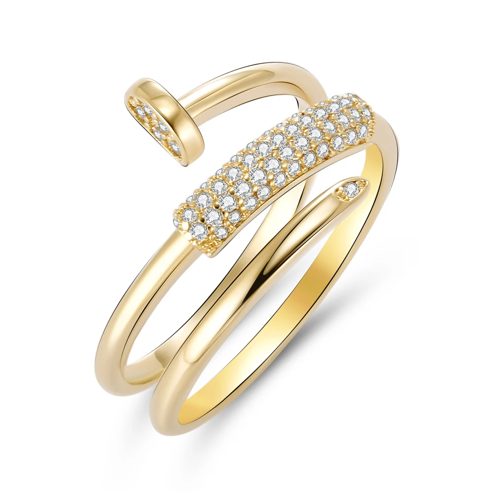 2021 Trend Jewelry for Women CZ Crystal Gold Silvery Screw Nail Decor Ring Female Teens KPOP Finger Ring Gift 11.11
2021 Trend Jewelry for Women CZ Crystal Gold Silvery Screw Nail Decor Ring Female Teens KPOP Finger Ring Gift 11.11
