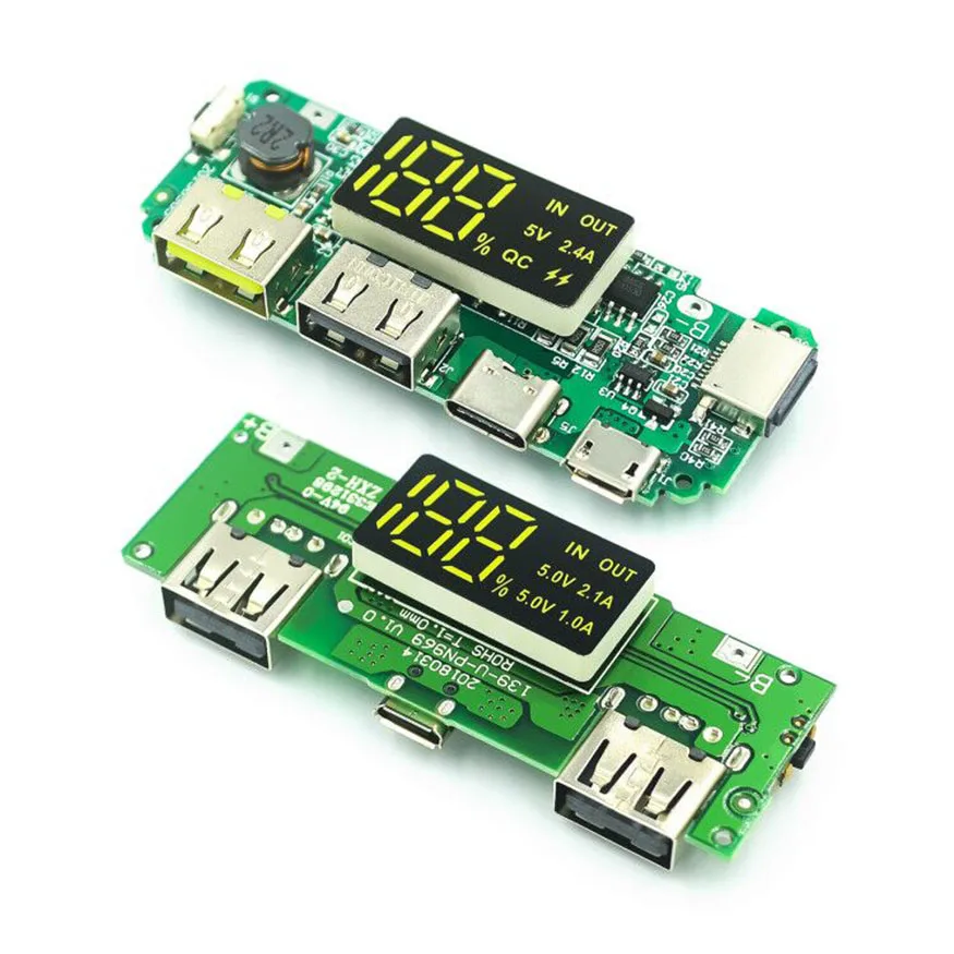 Зарядный Модуль Taidacent для аккумулятора 18650 5 В а 2 А 1 USB-модуль быстрой зарядки