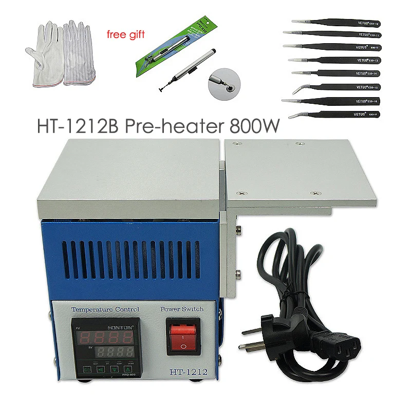 Honton HT-1212B нагревательный элемент с постоянной температурой с алюминиевой пластиной для реболлинга BGA 800 Вт
Honton HT-1212B нагревательный элемент с постоянной температурой с алюминиевой пластиной для реболлинга BGA 800 Вт