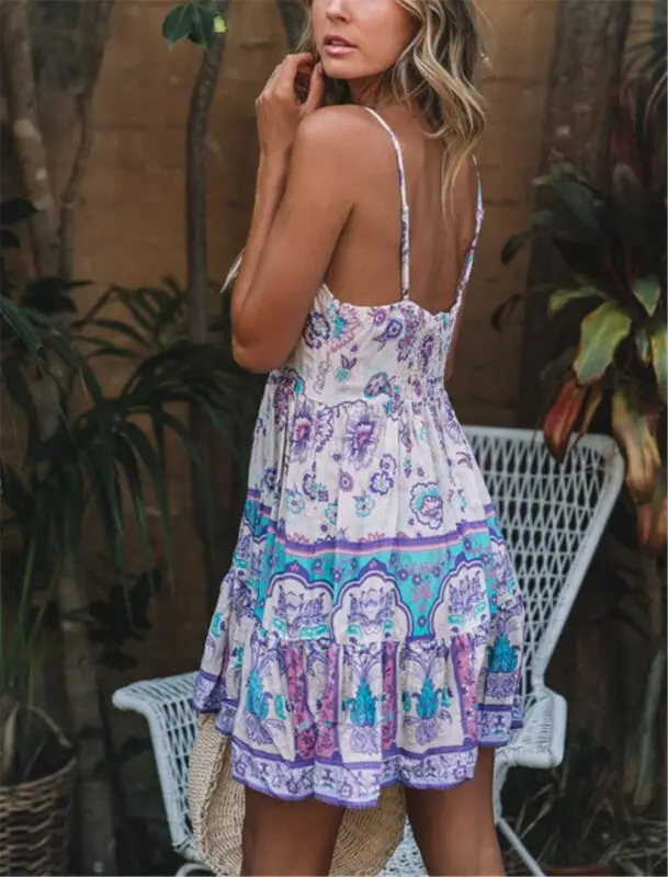 Summer Womens Boho Mini Dress Lady Evening Cocktail Party Beach Dress Sundress Cover-Ups Swimwears
Summer Womens Boho Mini Dress Lady Evening Cocktail Party Beach Dress Sundress Cover-Ups Swimwears