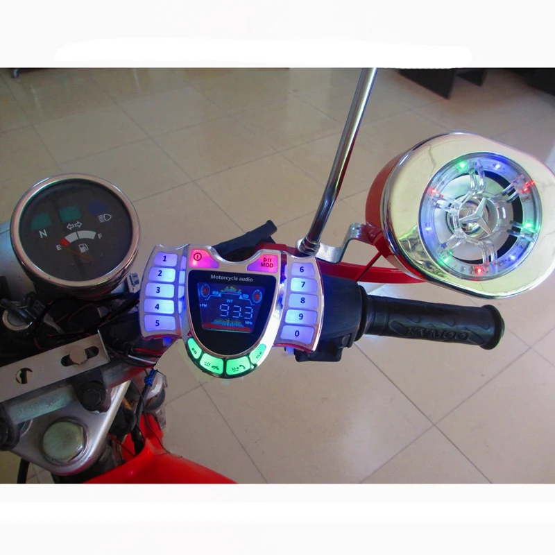 Motorcycle Stereo Speakers Wireless Bluetooth MP3 Player Waterproof FM Audio for Motor Scooter Bike ATV UTV
Motorcycle Stereo Speakers Wireless Bluetooth MP3 Player Waterproof FM Audio for Motor Scooter Bike ATV UTV