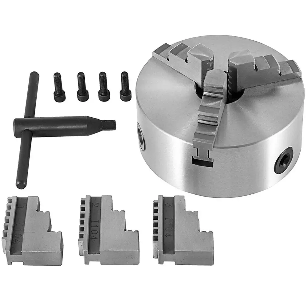 3 jaw chuck 160 mm diameter three-jaw chuck high-precision lathe chuck self-centering chuck with precision bevel gear
3 jaw chuck 160 mm diameter three-jaw chuck high-precision lathe chuck self-centering chuck with precision bevel gear