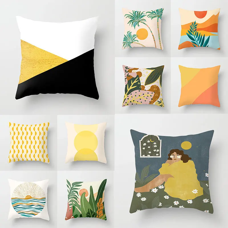 Printing Series Peach Skin Pillowcase Colorful Pillow Cover Soft Waist Pillowcase Sofa Supplies Well-Designed Home Decoration
Printing Series Peach Skin Pillowcase Colorful Pillow Cover Soft Waist Pillowcase Sofa Supplies Well-Designed Home Decoration