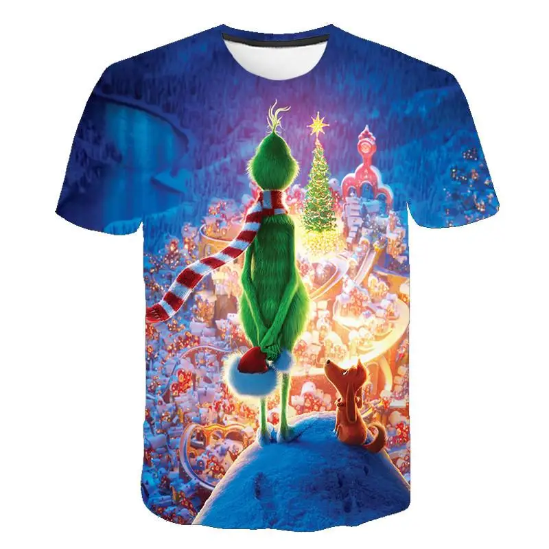 Summer 3D Printing T-shirt Movie Green Grinch T-shirt Casual Fun Christmas Pattern Men's and Women's Fashion Clothing
Summer 3D Printing T-shirt Movie Green Grinch T-shirt Casual Fun Christmas Pattern Men's and Women's Fashion Clothing