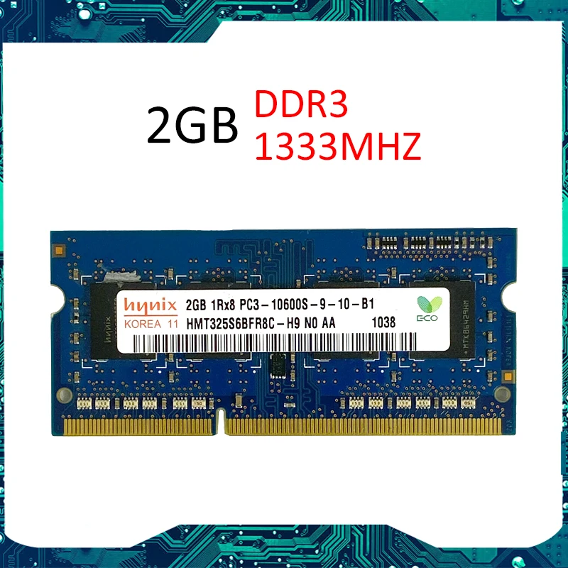 Память 2 Гб ddr3 sdram (синхронное динамическое ОЗУ) pc3-10600 1333 МГц hmt325s6bfr8c-h9 A1286 A1278 A1297