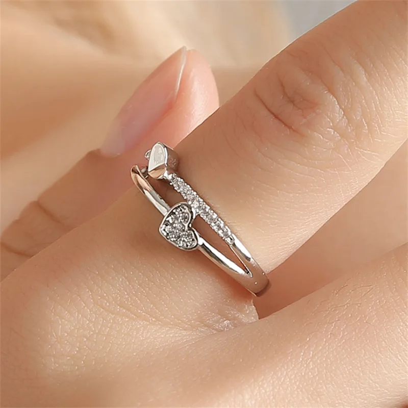 New Fashionable Women Heart-Shaped Ring Opening Adjustable Party Rings Creative Jewelry Soul Mouth Female Ring
New Fashionable Women Heart-Shaped Ring Opening Adjustable Party Rings Creative Jewelry Soul Mouth Female Ring