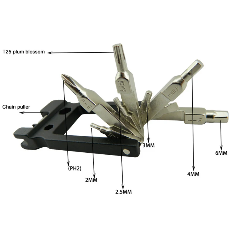 19in1 Repair Tool Kit for Bike Mountain Bicycle Cycling Multi-Function Mechanic Portable Lightweight Compact Design C66 
19in1 Repair Tool Kit for Bike Mountain Bicycle Cycling Multi-Function Mechanic Portable Lightweight Compact Design C66