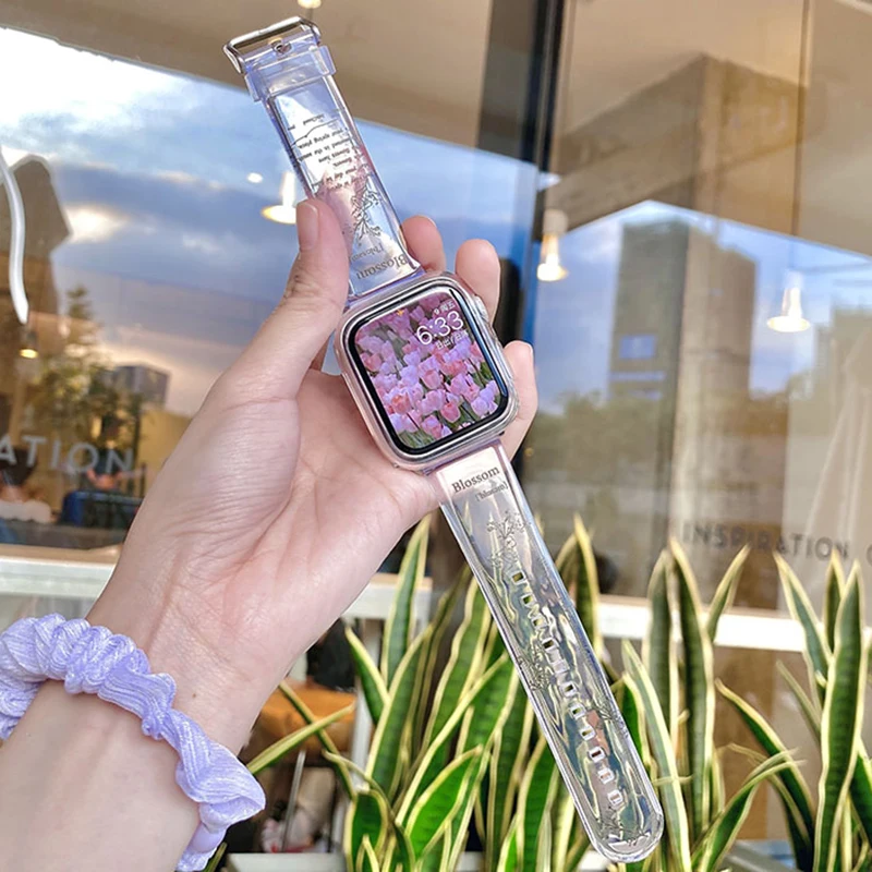 Ремешок спортивный прозрачный для Apple Watch Band Series 7 6 5 2 4 3 SE, браслет для смарт-часов iWatch 40 мм 44 мм 42 мм 38 мм 41 мм 45 мм
Ремешок спортивный прозрачный для Apple Watch Band Series 7 6 5 2 4 3 SE, браслет для смарт-часов iWatch 40 мм 44 мм 42 мм 38 мм 41 мм 45 мм