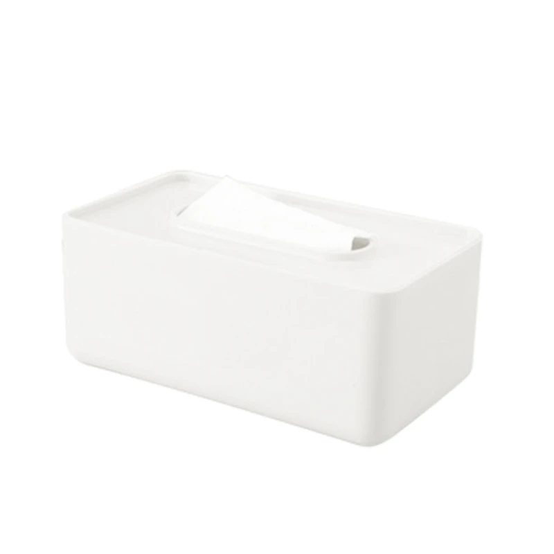 Minimalist Nordic Plastic Tissue Box Cover Simple Solid Color Rectangular Napkin Holder Facial Paper Case Dispenser 
Minimalist Nordic Plastic Tissue Box Cover Simple Solid Color Rectangular Napkin Holder Facial Paper Case Dispenser