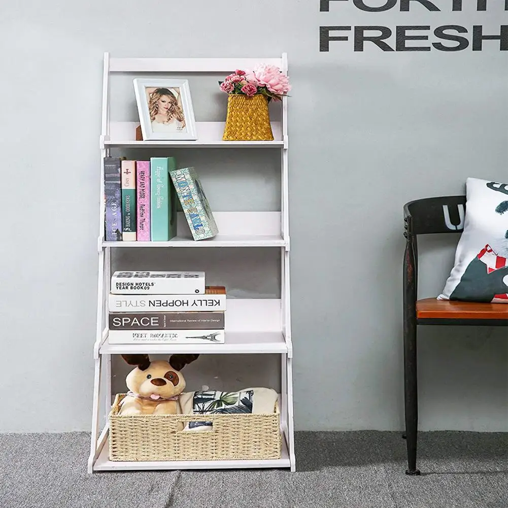 Wood Plastic 4-Tier Ladder Folding Display Style Shelf Plant Stand White Space Saving Bookshelf Storage Rack Home
Wood Plastic 4-Tier Ladder Folding Display Style Shelf Plant Stand White Space Saving Bookshelf Storage Rack Home