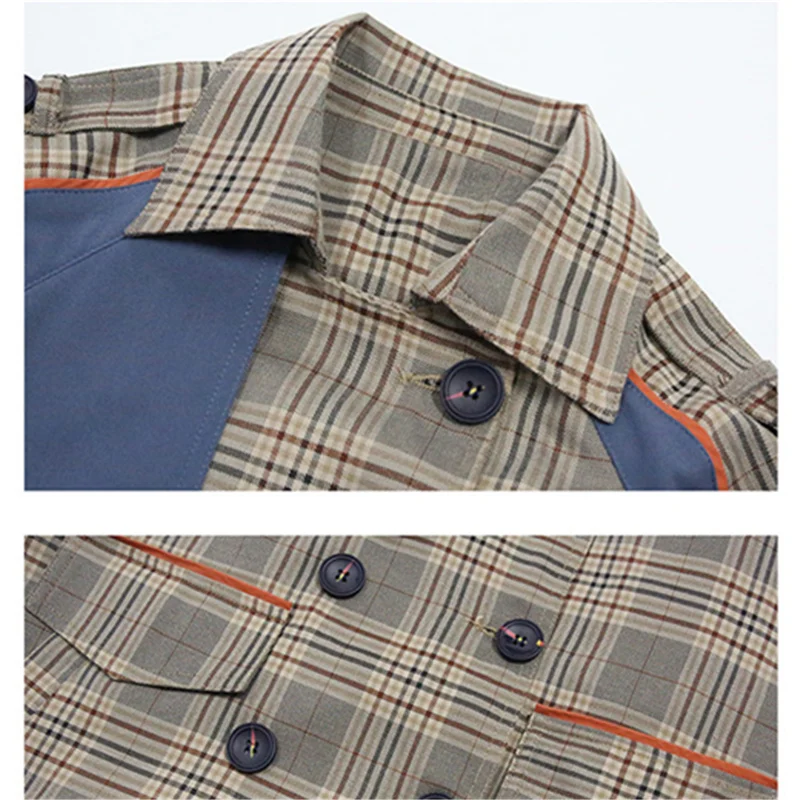 Trench for Girls Windbreaker Kids Clothes Overcoat Autumn Fashion Plaid Outerwear Teenagers Double-Button Coats 10 12 13 14Years 
Trench for Girls Windbreaker Kids Clothes Overcoat Autumn Fashion Plaid Outerwear Teenagers Double-Button Coats 10 12 13 14Years