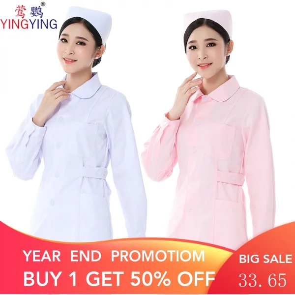 Doll Collar Nurses' Uniform Women's Split Pink Suit Small Shirt White Long Sleeve and Short Sleeve Slim Fit Dental Confinement
Doll Collar Nurses' Uniform Women's Split Pink Suit Small Shirt White Long Sleeve and Short Sleeve Slim Fit Dental Confinement