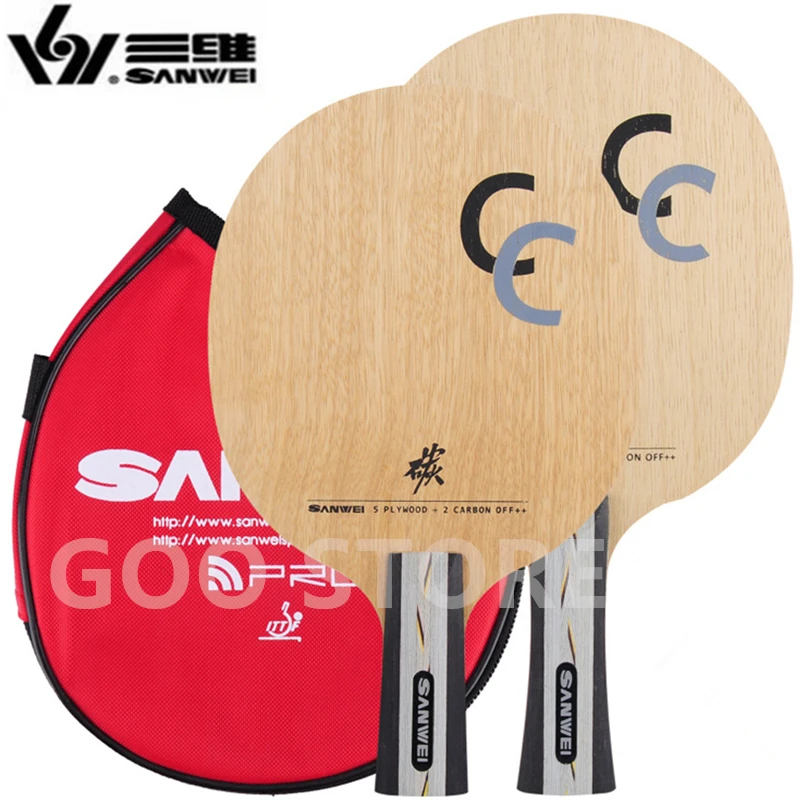 SANWEI CC Table Tennis Blade Racket 5+2 Carbon Original SANWEI Ping Pong Bat Paddle
SANWEI CC Table Tennis Blade Racket 5+2 Carbon Original SANWEI Ping Pong Bat Paddle