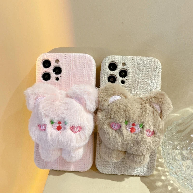 sumkeymi 3D cartoon winter plush Cute Bear holder stand soft phone case for iphone 12 Pro Max 11 X XR XS 7 8 plus Cute cover
sumkeymi 3D cartoon winter plush Cute Bear holder stand soft phone case for iphone 12 Pro Max 11 X XR XS 7 8 plus Cute cover