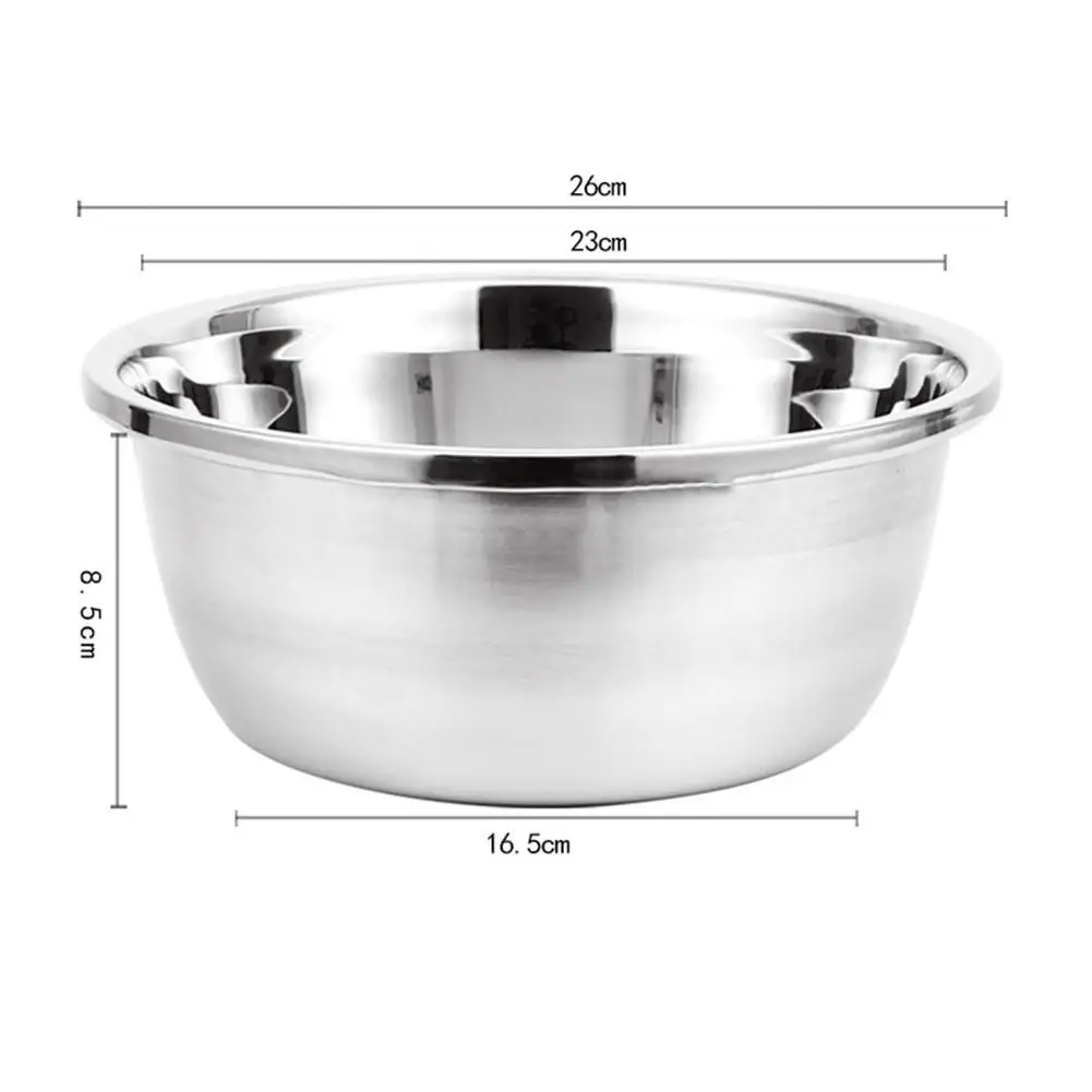 Kitchen Thickened Stainless Steel Rice Sieve Large Reverse Side Washing Dishes Rice Bowl Multi-purpose Draining Seasoning Set
Kitchen Thickened Stainless Steel Rice Sieve Large Reverse Side Washing Dishes Rice Bowl Multi-purpose Draining Seasoning Set