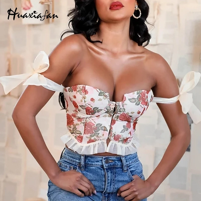 Huaxiafan Romantic Floral Print Blouses Top Women Summer Bow Tied Sexy Party Elegant Vintage Crop Tops Blouse Female 2021 Shirts
Huaxiafan Romantic Floral Print Blouses Top Women Summer Bow Tied Sexy Party Elegant Vintage Crop Tops Blouse Female 2021 Shirts