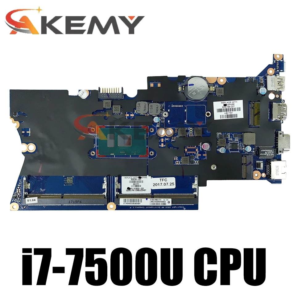 905797-601 905797-001 для HP Probook 440 G4 материнская плата для ноутбука 14 дюймов DA0X81MB6E0 SR2ZV i7-7500U ЦП DDR4
905797-601 905797-001 для HP Probook 440 G4 материнская плата для ноутбука 14 дюймов DA0X81MB6E0 SR2ZV i7-7500U ЦП DDR4
