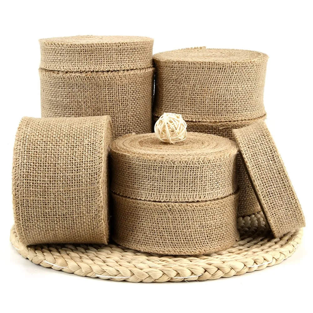 10m Natural Jute Hessian Burlap Ribbon Roll Burlap Table Runners Wedding Party Craft Wrap Vintage Home Decoration
10m Natural Jute Hessian Burlap Ribbon Roll Burlap Table Runners Wedding Party Craft Wrap Vintage Home Decoration