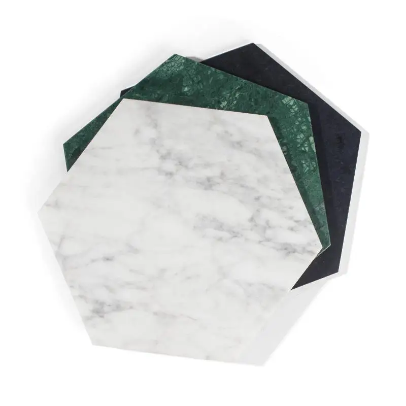 Hexagon Marble Plate Serving Tray Teapot Plate Snack Tray Jewelry Base 100% Natural Stone Crafts
Hexagon Marble Plate Serving Tray Teapot Plate Snack Tray Jewelry Base 100% Natural Stone Crafts