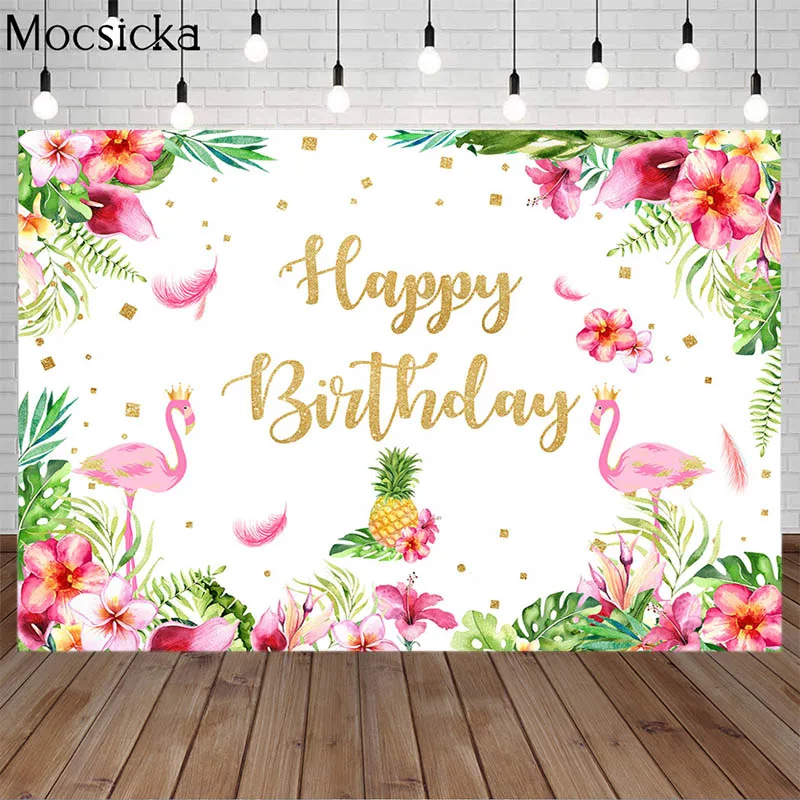 Pink Flamingo Birthday Backdrops Summer Tropical Hawaii Floral Photography Background Flower Baby Shower Cake Table Banner Photo
Pink Flamingo Birthday Backdrops Summer Tropical Hawaii Floral Photography Background Flower Baby Shower Cake Table Banner Photo