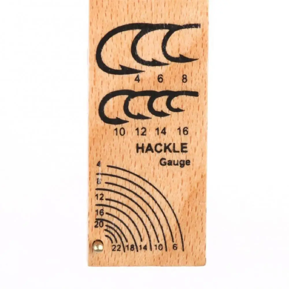 40% Discounts Hot! Portable Wooden Fly Tying Hackle Measuring Gauge Tool Fishing Tackle Accessories
40% Discounts Hot! Portable Wooden Fly Tying Hackle Measuring Gauge Tool Fishing Tackle Accessories