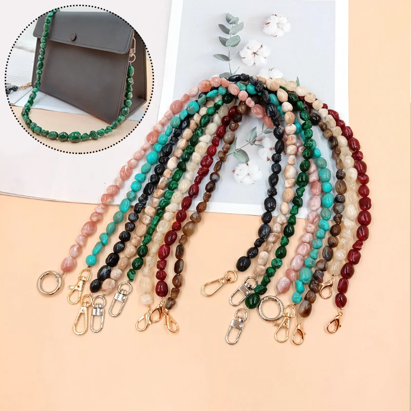 DIY Replaceable Bag Handle Beaded Chain AcrylicBag Handle Bag Accessories Handbag Straps Shoulder Bags Belts Mobile Phone Chain
DIY Replaceable Bag Handle Beaded Chain AcrylicBag Handle Bag Accessories Handbag Straps Shoulder Bags Belts Mobile Phone Chain