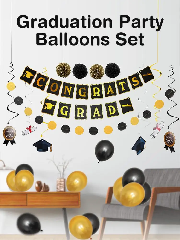 Graduation Balloons Gold Black Latex Balloon Confetti Ballons 2021 Congratulation Grad Party Decoration Supplies
Graduation Balloons Gold Black Latex Balloon Confetti Ballons 2021 Congratulation Grad Party Decoration Supplies