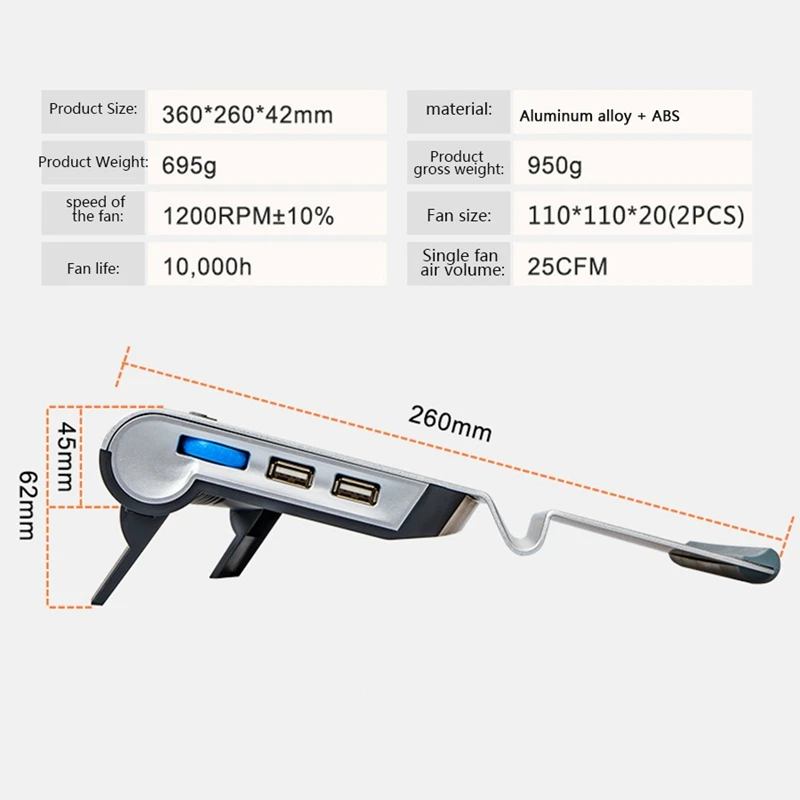 Laptop Cooler High Performance in Aluminium for PC and iPad's Laptopcoolingpad-Silver
Laptop Cooler High Performance in Aluminium for PC and iPad's Laptopcoolingpad-Silver