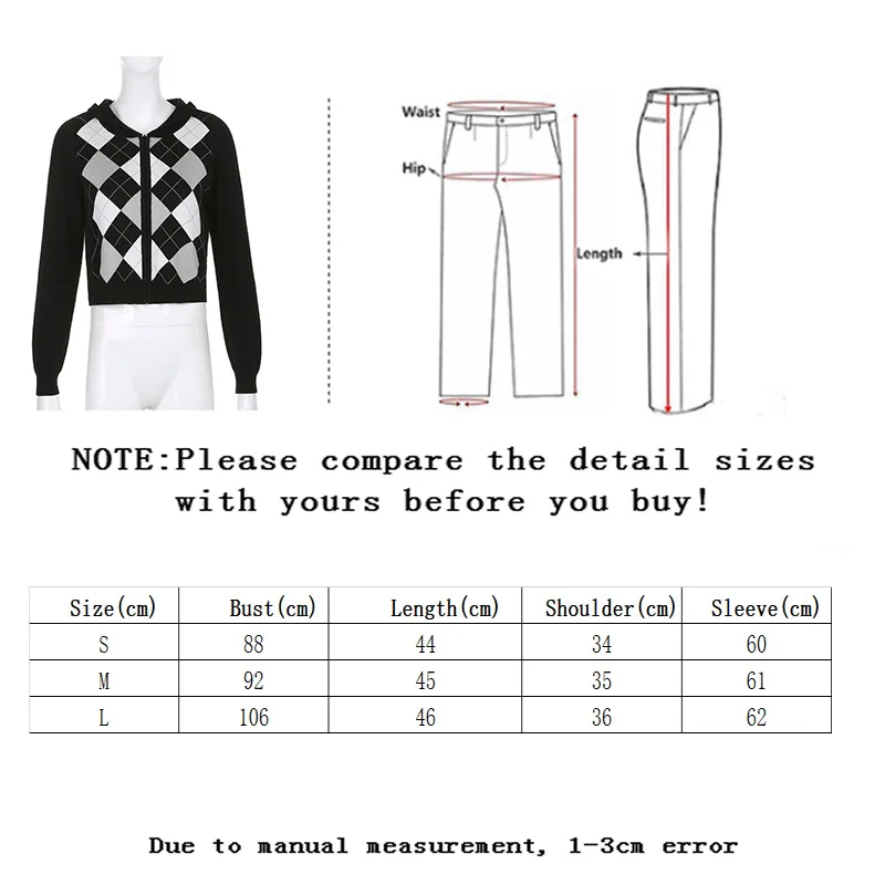 SLLSKY Vintage Diamond Plaid V-neck Long-Sleeved Cardigan Loose Zipper Hooded Cardigan knitted Cotton Casual Sweater Tops
SLLSKY Vintage Diamond Plaid V-neck Long-Sleeved Cardigan Loose Zipper Hooded Cardigan knitted Cotton Casual Sweater Tops